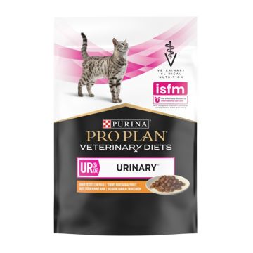 Purina Pro Plan Veterinary Diets Cat UR Urinary Με Κοτόπουλο Σε Σάλτσα 85G