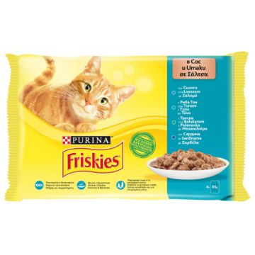 Friskies Πολυσυσκευασία Θαλασσινών Σε Σάλτσα 4x85G