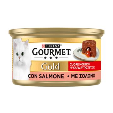 Gourmet Gold "Η Καρδιά Της Γεύσης" Με Σολομό 85G