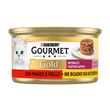 Gourmet Gold Ταρτάρ Με Βοδινό & Κοτόπουλο 85G