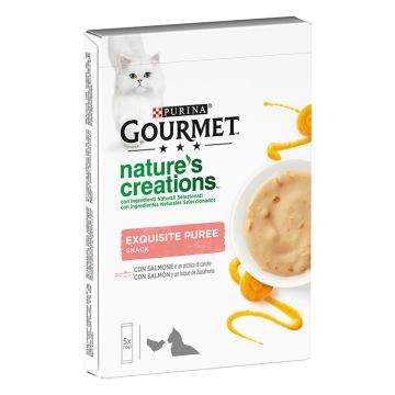Gourmet Nature's Creations Puree Με Σολομό & Καρότα 5x10G