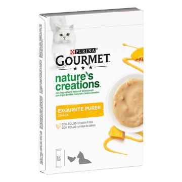 Gourmet Nature's Creations Puree Με Κοτόπουλο & Κολοκύθα 5x10G