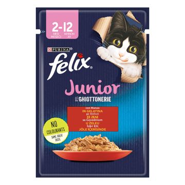 Felix Agail Junior Me Βοδινό Σε Ζελέ 85G