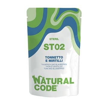 Natural Code Sterilised Τόνος & Μύρτιλα 70gr