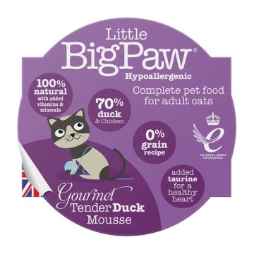 Little Big Paw Μους Με Πάπια 85g