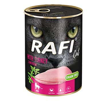 Rafi Κονσερβα Γάτας Πατέ Με Γαλοπούλα 400G