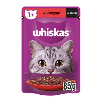 Whiskas Σε Σάλτσα Με Μοσχάρι 85G