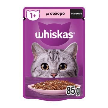 Whiskas Σε Σάλτσα Με Σολομό 85G