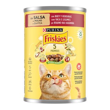 Friskies Γάτας Με Βοδινό & Λαχανικά 400G