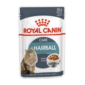 Royal Canin Cat Hairball Gravy 85gr 3+1 Δώρο