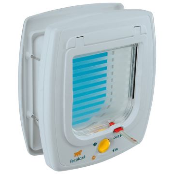Ferplast Swing 5T Άσπρη Πλαστική Πόρτα 22.5Χ9.6Χ25.2cm