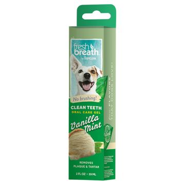 Tropiclean Clean Teeth Gel Με Βανίλια & Μέντα 59ml