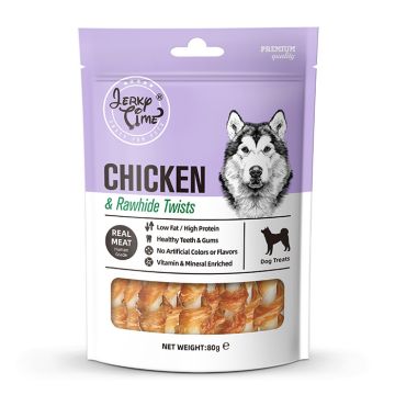 Jerky Time Chicken Bleach Rawhide 80G