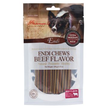 Endi Chews N038 Beef Flavor Dual Dental Stick 10cm- 100G