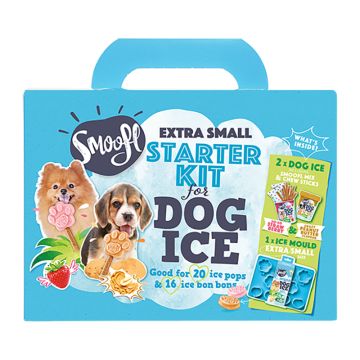 Smoofl Adult Starter Kιτ Μείγμα για Παγωτό Σκύλου, 10τμχ Sticks & Φόρμα XSmall