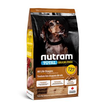 Nutram T27 Total Grain-Free Small Breed Με Κοτόπουλο & Γαλοπούλα 2Kg