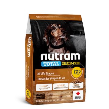 Nutram T27 Total Grain-Free Small Breed Με Κοτόπουλο & Γαλοπούλα 5.4Kg