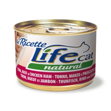 Life Cat Με Τόνο, Βοδινό & Ζαμπόν 150G