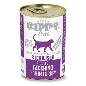 Kippy Γάτας Πατέ Sterilised Με Γαλοπούλα 400G