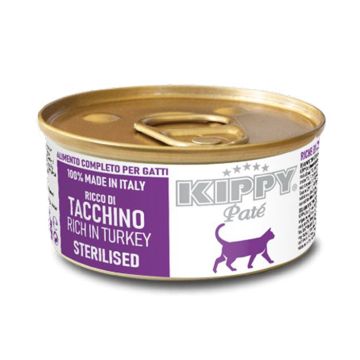 Kippy Γάτας Πατέ Sterilised Με Γαλοπούλα 85G