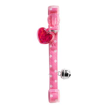 Hunter Περιλαίμιο Γάτας Glossy Dots Ροζ 18-32cm