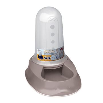 Stefanplast Αυτόματη Ταΐστρα-Ποτίστρα Chic Multiserv 2Lt Μπεζ 32x21x29cm