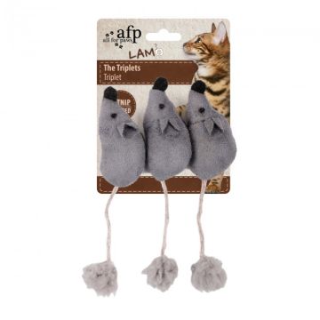 AFP Παιχνίδι Γάτας Lambswool The Triplets 7cm 3τμχ