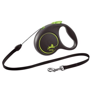 Flexi Black Design S Cord Πράσινο 5M