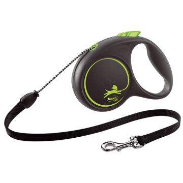 Flexi Black Design M Cord Πράσινο 5M