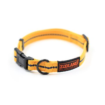 Zooland Περιλαίμιο Cotton Webbing M Κίτρινο 20mm x33-50cm