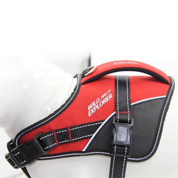 Zooland Σαμαράκι Harness Vest Κόκκινο/Μαύρο L 43-68cm