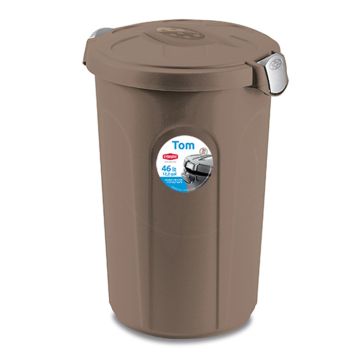 Stefanplast Tom Δοχείο Αποθήκευσης Καφέ 46Lt