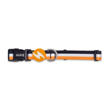 Dashi Κολάρο - Περιλαίμιο Σκύλου Stripes Orange & Black L 46-72cm