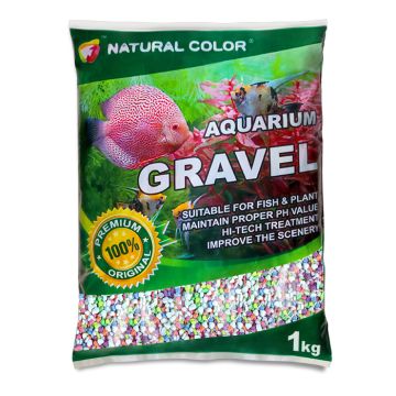 Pet Διακοσμητικά Χαλίκια Πολύχρωμα 3-5mm 1Kg