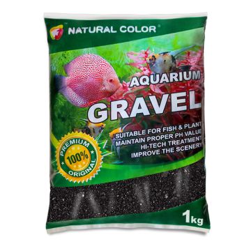 Pet Χαλίκι Μαύρο Φυσικό 3-4mm 1Kg