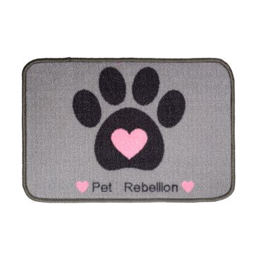 Pet Rebellion Πατάκι Φαγητού Mate Καρδιά 40Χ60cm