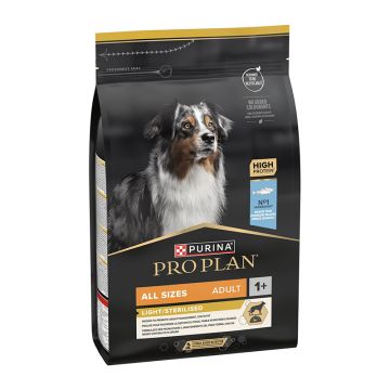 Purina Pro Plan All Sizes Adult Light/Sterilised Λευκά Ψάρια 3kg