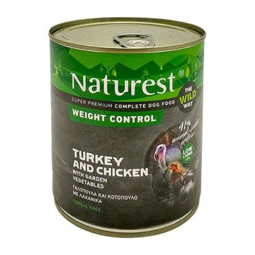 Naturest Weight Control Γαλοπούλα, Κοτόπουλο & Λαχανικά 800gr
