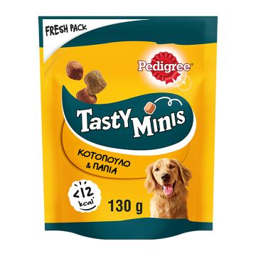 Pedigree Tasty Minis Με Κοτόπουλο & Πάπια 130G