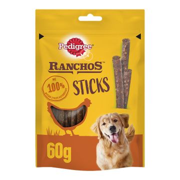 Pedigree Ranchos Sticks Κοτόπουλο 60G