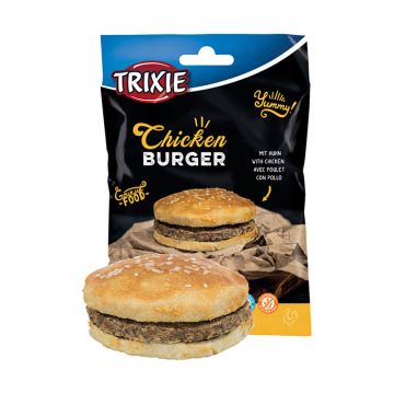 Trixie Λιχουδιά Chicken Burger 9cm 140G