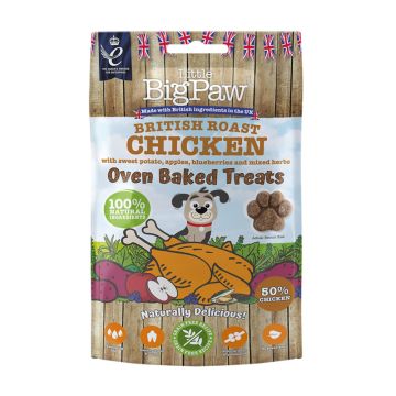 Little Big Paw Oven Baked Treats Με Κοτόπουλο 130g