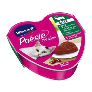 Vitakraft Poesie Με Ελάφι Σε Ζελέ Από Cranberries 85g