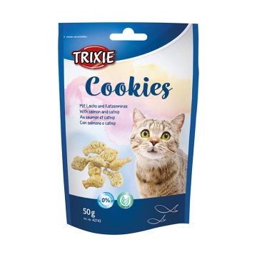 TRIXIE ΛΙΧΟΥΔΙΑ ΓΑΤΑΣ COOKIES ΣΟΛΟΜΟ/CATNIP 50G