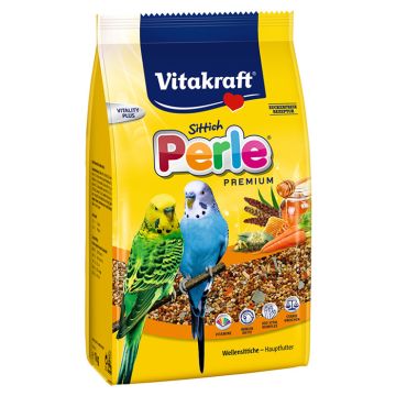 Vitakraft Perle Premium Τροφή Για Παπαγαλάκια Με Μέλι 500G