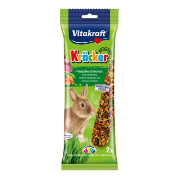 Vitakraft Kracker Vegetable Me Λαχανικά Και Παντζάρι Για Κουνέλια 2Τεμ