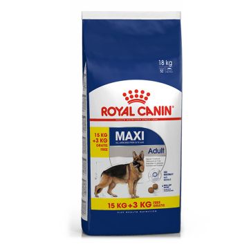 Royal Canin Maxi Adult 15Κg+3Κg Δώρο