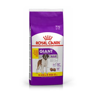 Royal Canin Giant Adult 15Kg+3Kg Δώρο