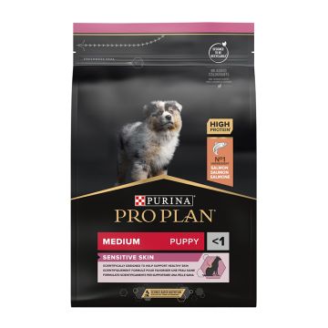 Purina Pro Plan Medium Puppy Sensitive Skin Σολομός 3Kg