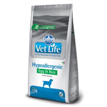 Vetilife Hypoallergenic Σκύλου Με Αυγό & Ρύζι 12Kg
